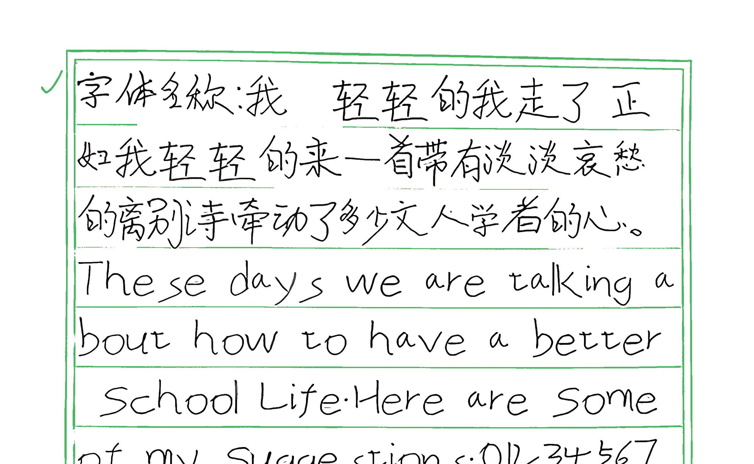 283_我 手写样张