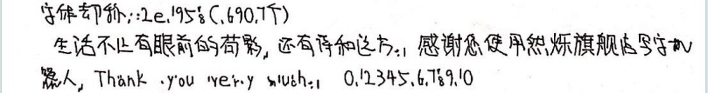2e1958 手写样张