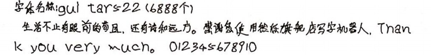 guitar522 手写样张